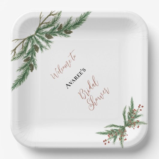 Kerstakken in rood en groen papieren bordje (Voorkant)