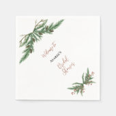 Kerstakken in rood en groen servet (Voorkant)