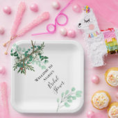 Kerstakken Red en Green Shower Papieren Bordje (Feest)