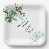 Kerstakken Red en Green Shower Papieren Bordje (Voorkant)