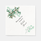 Kerstakken Red en Green Shower Servet (Voorkant)