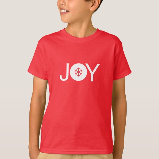 Kerstakreet Rood en Witte Kinderen T-Shirt (Voorkant)