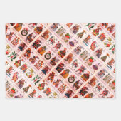 kerstalfabet inpakpapier vel (Voorkant 2)