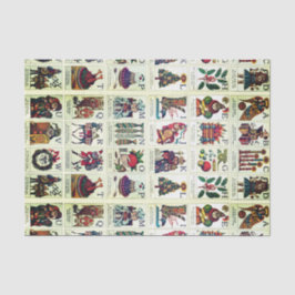 kerstalfabet tissuepapier