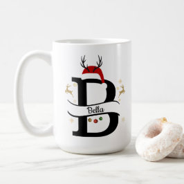 Kerstalfabetverzameling – Letter B-ontwerp Koffiemok