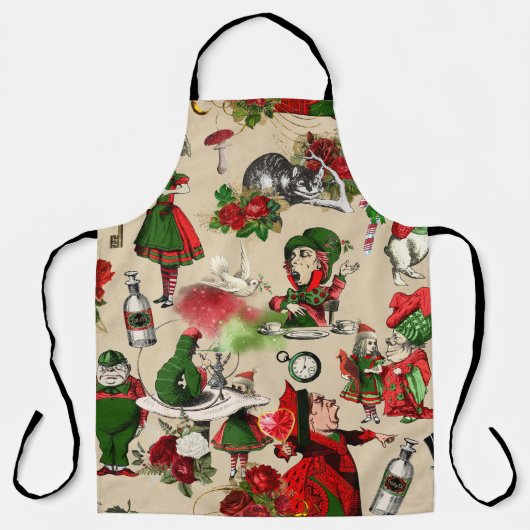 KerstAlice in Wonderland Schort (Voorkant)