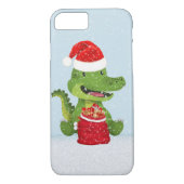 kerstalligator kerstman Case-Mate iPhone case (Achterkant)
