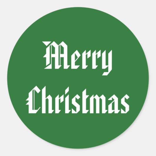 KerstAmerikaanse groene Sticker van Janz (Voorkant)