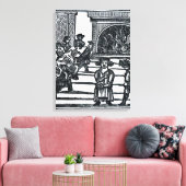 kerstamusement canvas afdruk (Insitu (Woonkamer))