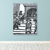kerstamusement canvas afdruk (Insitu (Houten vloer))