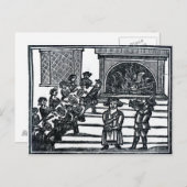 kerstamusement feestdagenkaart (Voorkant / Achterkant)