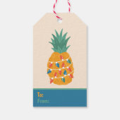 kerstanananas cadeaulabel (Achterkant)