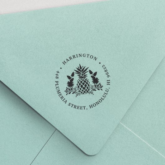 kerstanananas | Terugkeeradres feestdag Zelfinktende Stempel