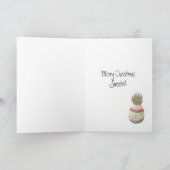 kerstanananassekaart feestdagen kaart (Binnen)