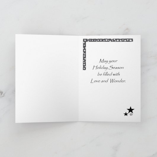 Kerstanenkaart Feestdagen Kaart (Binnen)