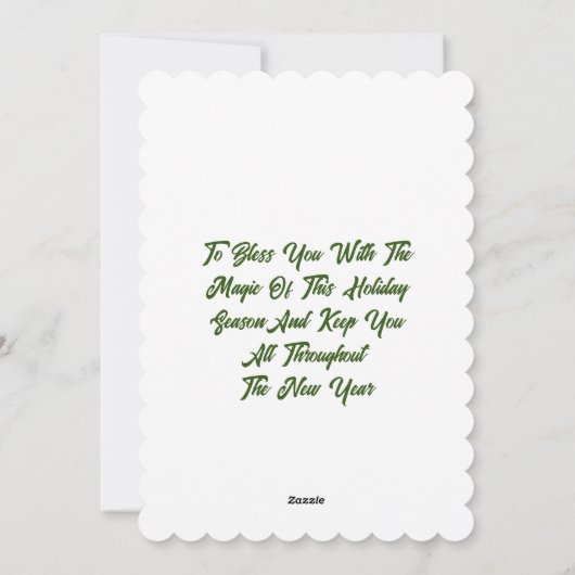 Kerstanenkaart Feestdagenkaart (Achterkant)