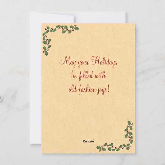 Kerstanenkaart Feestdagenkaart (Achterkant)