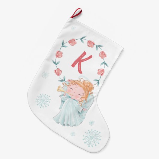 Kerstanenmonogram Grote Kerstsok (Voorkant (Hangend))