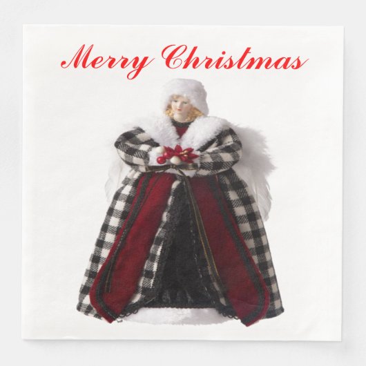 KerstAngel 1 Napkins Servet (Voorkant)