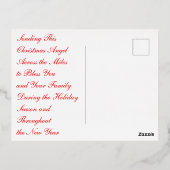 Kerstangel 6 Folie Holiday Post Feestdagen Briefkaart (Achterkant)