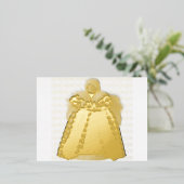 Kerstangel 6 Folie Holiday Post Feestdagen Briefkaart (Staand Voorkant)