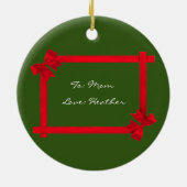 Kerstangel Baby Prachtig Joyeux Noel Keramisch Ornament (Achterkant)