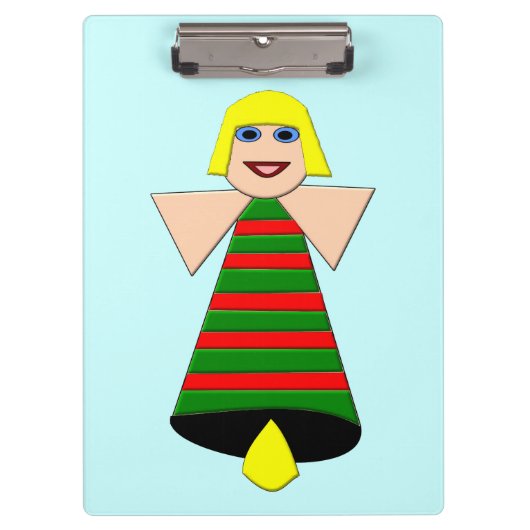 KerstAngel Bell Klembord (Voorkant)