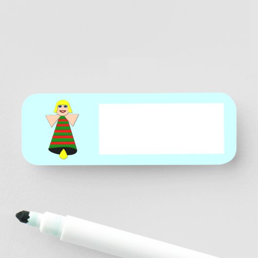 KerstAngel Bell Naamplaatje (In situ)