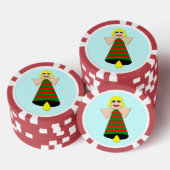 KerstAngel Bell Poker Chips (Opstapeling)