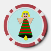 KerstAngel Bell Poker Chips (Achterkant)