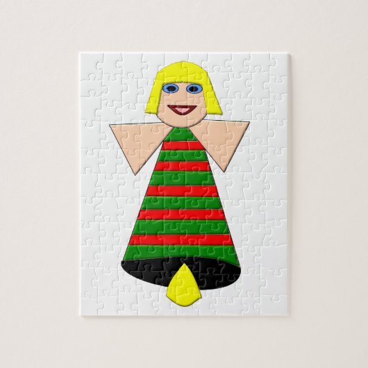 KerstAngel Bell Puzzle Legpuzzel (Verticaal)