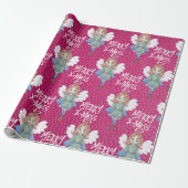 kerstangel cadeaupapier (Uitgerold)