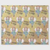 kerstangel cadeaupapier (Vlak)