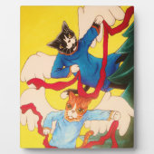 KerstAngel Cherub Cats Fotoplaat (Voorkant)