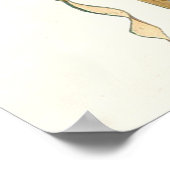 Kerstangel en Ornamenten Poster (Hoek)