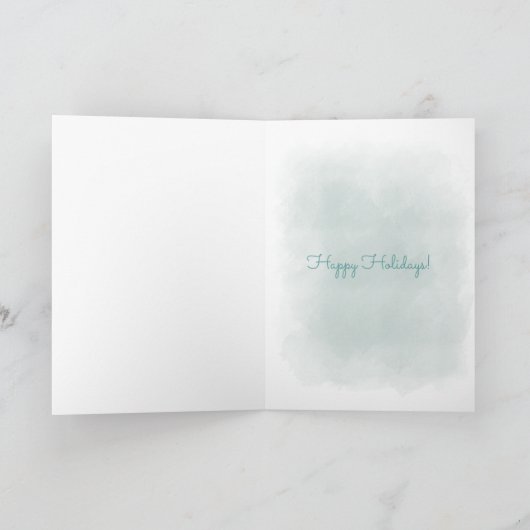 KerstAngel Folded Holiday Card Feestdagen Kaart (Binnen)