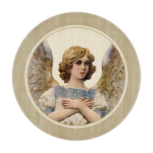 Kerstangel Holiday Cheeseboard Cookie Bord Snijplank (Voorkant)