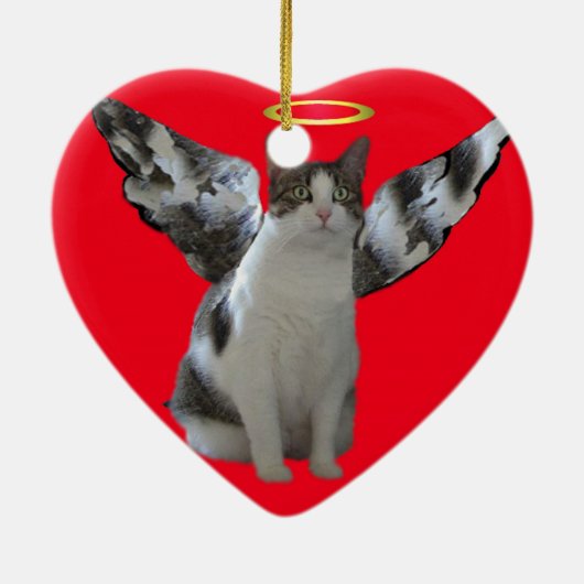 kerstangel Kat Ornament (Achterkant)