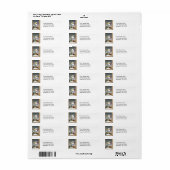 Kerstangel kleine etiketten (Full Sheet)