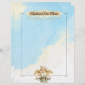 Kerstangel-koeskoeken, feestmenu (Voorkant / Achterkant)