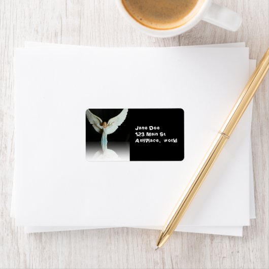 kerstangel-label etiket (Insitu)