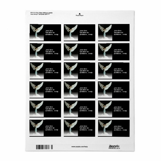 kerstangel-label etiket (Full Sheet)