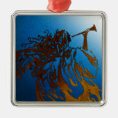 Kerstangel Metalen Ornament (Voorkant)