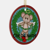 KerstAngel Mouse Keramisch Ornament (Rechts)