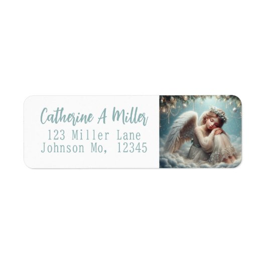 Kerstangel-retouradres Etiket (Voorkant)