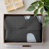 Kerstangel Santa Tissue Paper Black Tissuepapier (Geschenk)