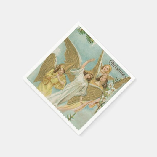  kerstangel servet (Hoek)