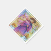 Kerstangel Servet (Hoek)