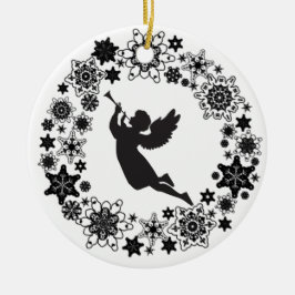Kerstangel Silhouette Ornament
