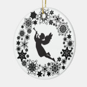 Kerstangel Silhouette Ornament (Links)